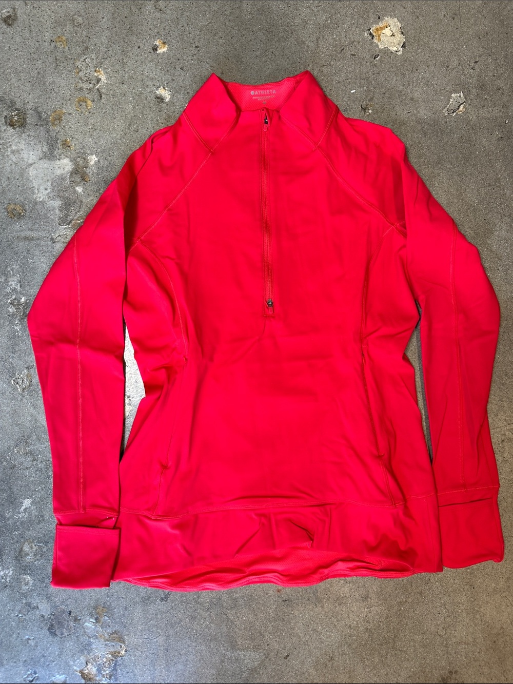 Athleta Whittier Peak Half-Zip in Red